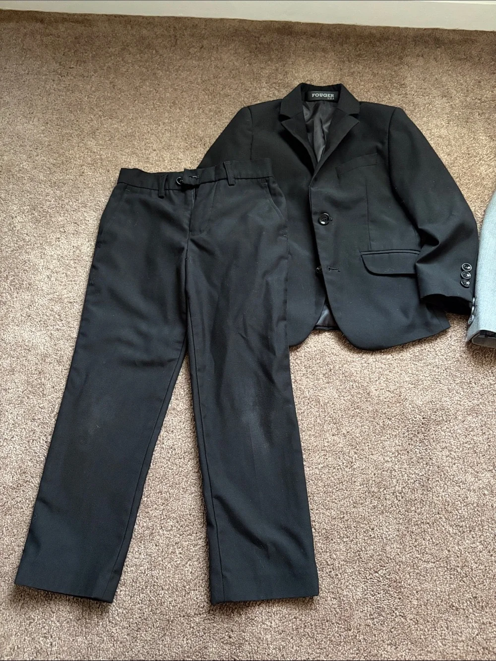 Appaman Gray Boys Suit and Solid Black Suit